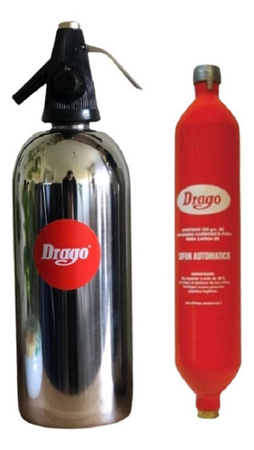Sifon Drago Automatico 1,3 Litros Nuevo Con Capsula De Carga