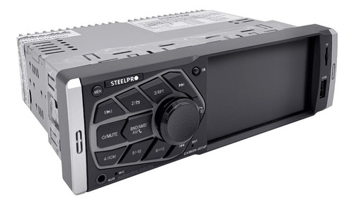 Imagen 4 de 10 de Autoestereo Pantalla 1 Din Steelpro Bluetooth Cámara Reversa