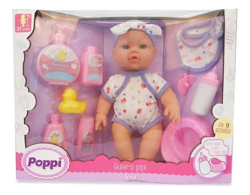 Bebe Bebote Poppi Lala Quiero Pipi Con Accesorios