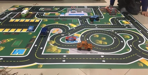 Pista Tapete Hot Wheels Grande Cidade P/ Carrinhos 150cm - Final