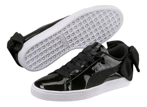 tenis puma suede bow mujer