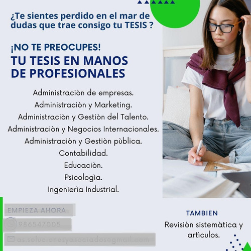 Asesoría Y Desarrollo De Tesis, Tsp Y Revision Sistemática