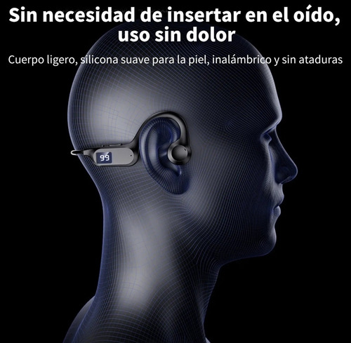 Audífonos Inalámbricos Tws Para Correr Llamadas Gym Negro