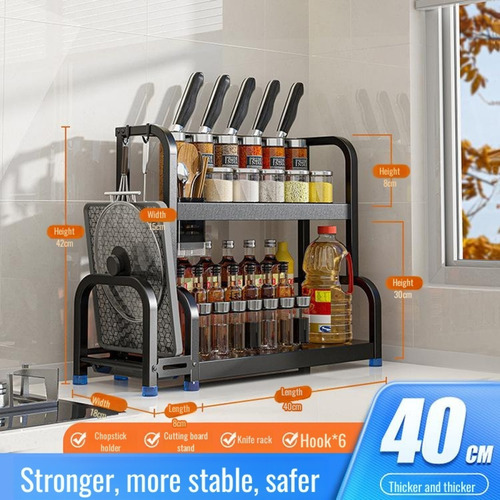 Soporte Para Botellas De Condimentos, Soporte Para Cuchillos
