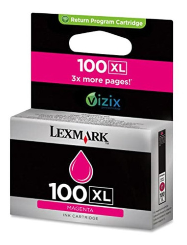 Cartucho Lexmark Referencia 100 Magenta Original 