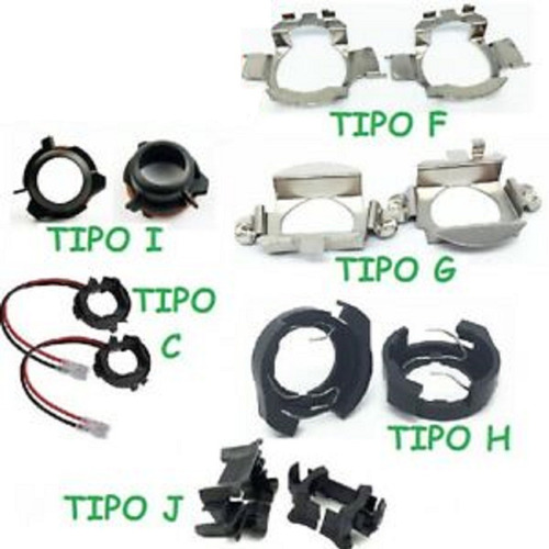 Imagen 5 de 10 de Adaptador Cree Led H7 P/ Alfa Mito Passat Tipo H Unidad