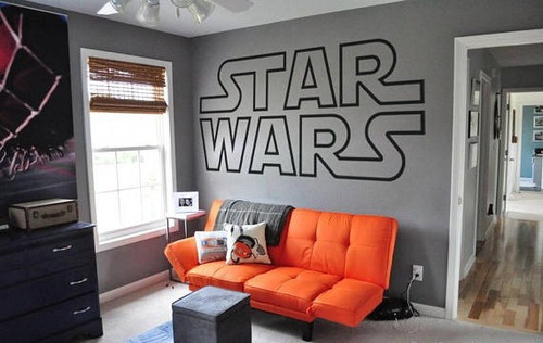 Starwars Adesivo De Parede Starwars Quarto Decoração