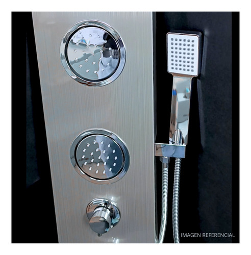 Columna De Ducha Inoxidable Led Gris Fratelli