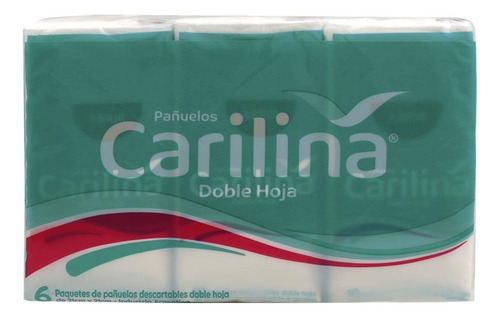 Carilina Pañuelos Descartables Doble Hoja 6 X 10 Unidades 