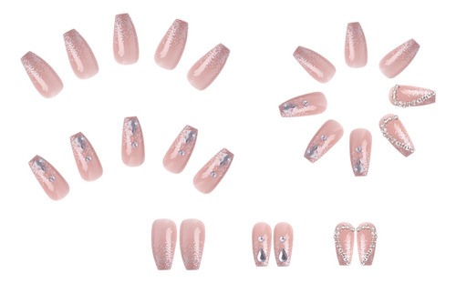 Uñas Postizas Pegamento De Uñas Postizas Decoradas Color Z180
