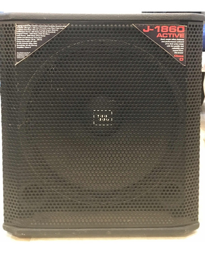 Bafle Subwoofer Jbl Selenium 1860a