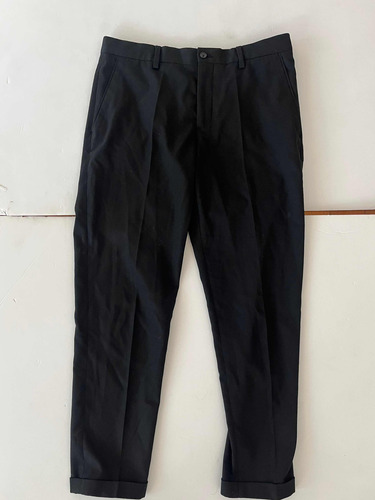 Pantalón Zara Negro De Vestir Hombre Exc Estado