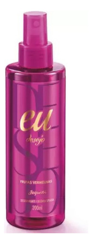 Hidratante + Splash Eu Desejo Frutas Vermelhas Jequiti 200ml