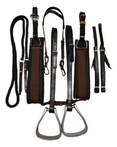 Comprar Arreata Completa Para Cavalo Mula Barrigueira Neoprene Estribo Cabeçada Redea Látego Loro - Envio Imediato