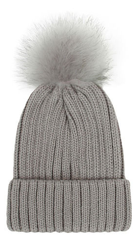 Gorro Cálido De Punto U Fashion En Color Liso Más Terciopelo