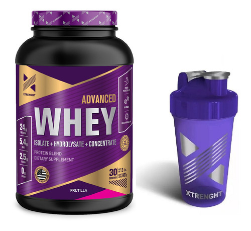 Proteína Advanced Whey Xtrenght® 2lbs. + Shaker 600cm3