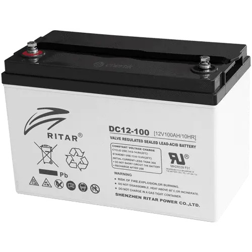 Batería Solar De Ciclo Profundo Agm 12v 100ah Ritar