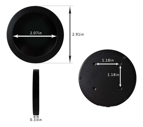 Fanyitek 2.1 Pulgadas 480x480 Ips 450nit Lcd Round Monitor,