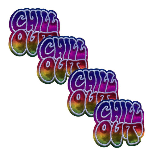 Chill Out Parche Termoadhesivos, Mxwos-004, 4 Parches, Chill