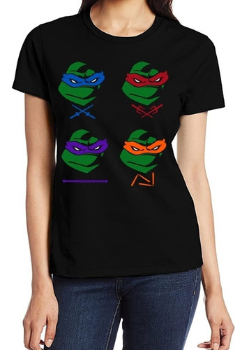 Polera Estampada Tortugas Ninja Tmnt Ninja Turtles Dama