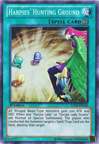 Yu-gi-oh! - Arpías39; Hunting Ground (lcjw-en102) - Colecció