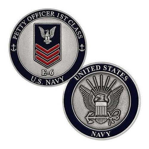 Us Navy Petty Officer Primera Clase E6 Moneda De Desafio