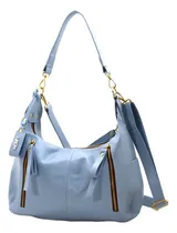 Comprar Bolsa Feminina Couro Legítimo Zíperes Laterais Marca Lirom