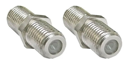 2 Conector Unión Para Cable Coaxial Rg-6