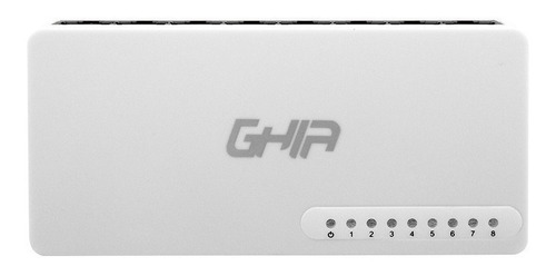 Imagen 1 de 2 de Switch Conmutador Ghia Fast Ethernet 8 Puertos 10/100mbps