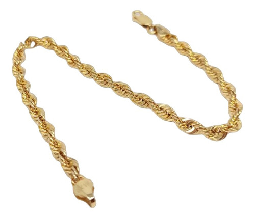 Pulsera En Oro De 14k Tipo Torzal