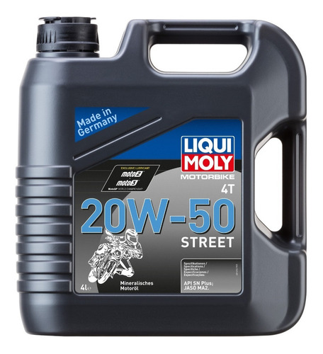 Aceite para motor Liqui Moly mineral 20W-50 para motos y cuatriciclos