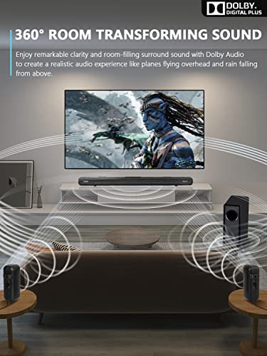 Barra De Sonido Envolvente De 5.1 Canales Con Dolby Audio, B