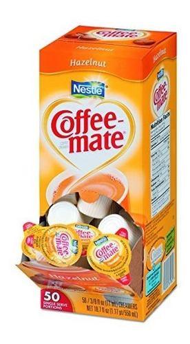 Coffee-mate 35180bx Avellana Creamer, 0,375 Oz (caja De 50).