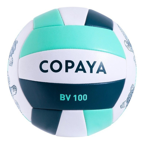 Balón Talla 5 De Voleibol De Playa 100 Classic Cosido Verde 
