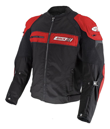 Chaqueta Joe Rocket Para Hombre (roja / Negra, Mediana)