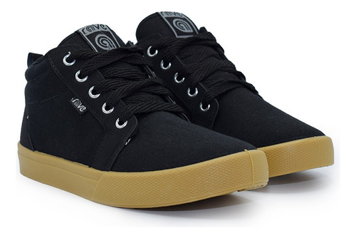 Zapatilla De Lona Negro-creppe Toronto Hombre Rave