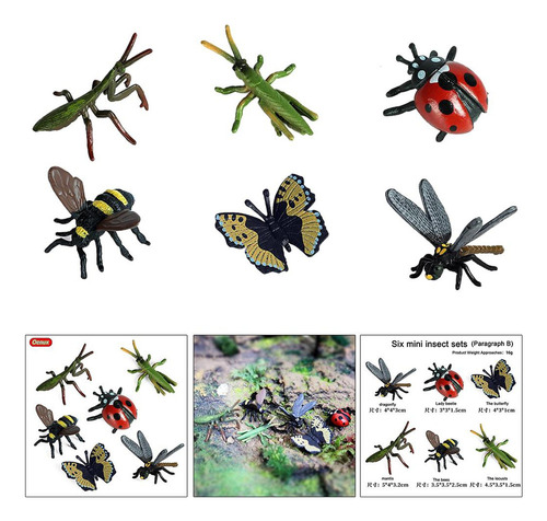 5 X 6x Realista Insectos Ciencia Juguetes Educativos Para