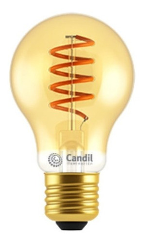 Lampara Led Candil Vintage 5w Filamento Golden A60 E27