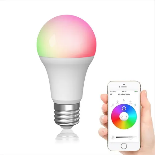 comprar Lampara Foco Led Rgb Smart Colores Wifi App Celular Colores