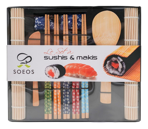 Kit De Sushi Soeos Para Principiantes, De Bambú De 10 Pi Bbs