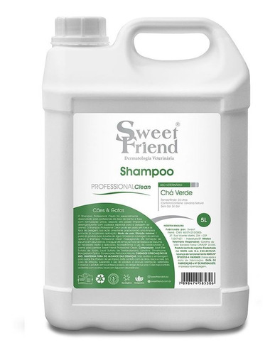 Shampoo Professional Clean Chá Verde Sweet Friend 5 Litros