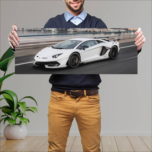 Cuadro 30x80cm Auto 2018 Lamborghini Aventador S 412