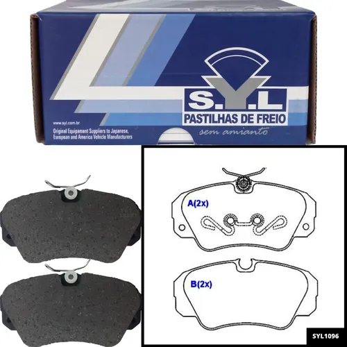 Pastilha De Freio Dianteira Syl Omega Cd Suprema Cd Gls