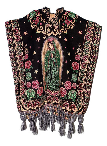 Gabán Jorongo Artesanal Mexicano Virgen