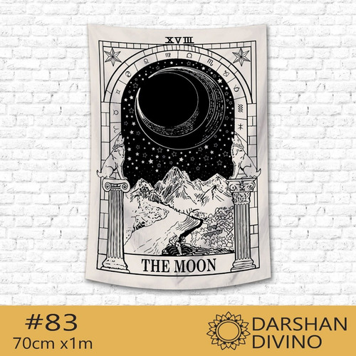 Imagen 2 de 10 de Tapiz Lona Tarot Astrologia Zodiaco Luna Unicos! 70x1m