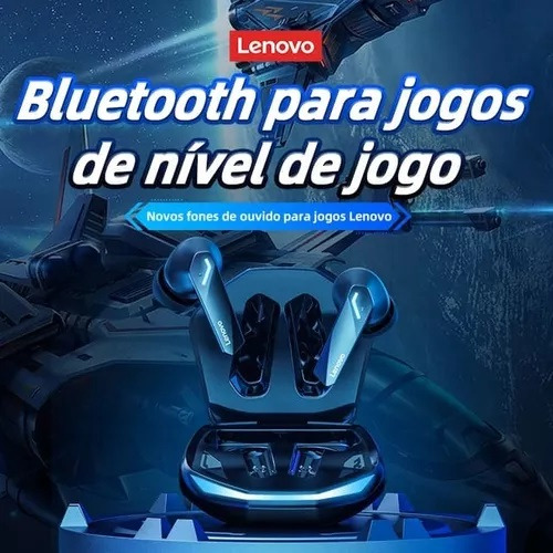 Thinkplus Live Pods GM2 Pro Fone Bluetooth Sem Fio Lenovo Touch Games 5.3