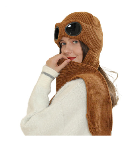 Bufanda De Gorro De Punto Cálido De Invierno Gorro De Bufand