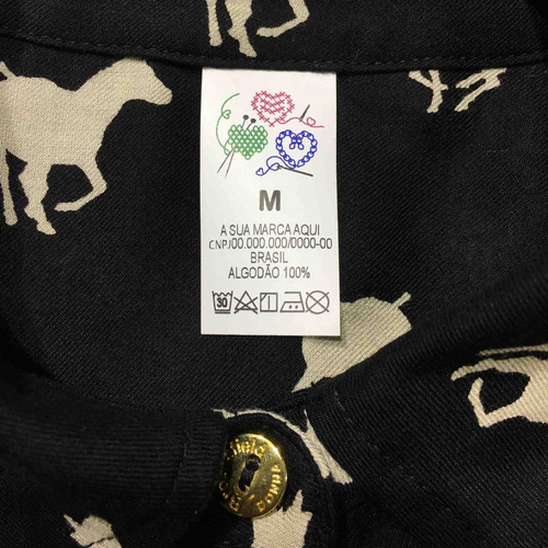 500 Etiquetas Nylon Colorida Personalizada Para Composição.