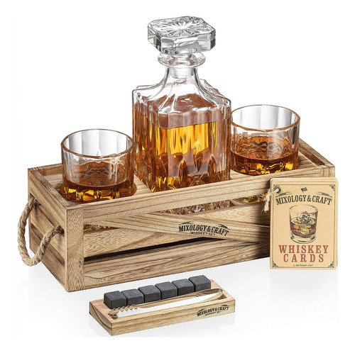 Juego De Regalo De Piedras De Whisky Para Hombre,