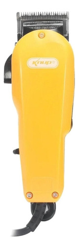 Máquina De Cortar Cabelo Knup Profissional 110-220v 4 Pentes Cor Amarelo 220V